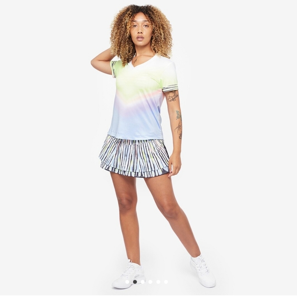 Lucky In Love Going Wild 12" Flip Skirt Size Large Tennis Golf Pickball NWT